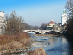 The river Isar in Munich